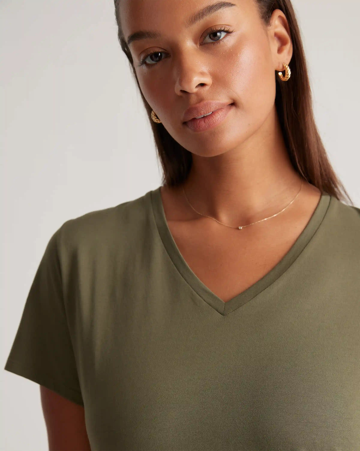Cotton Modal V-Neck Tee
