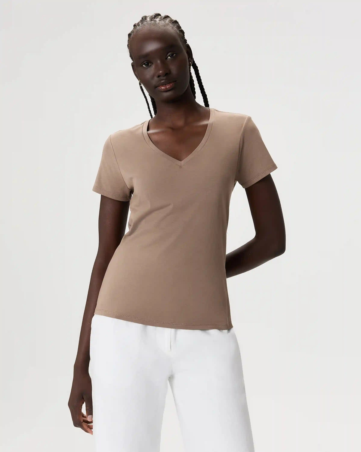 Cotton Modal V-Neck Tee