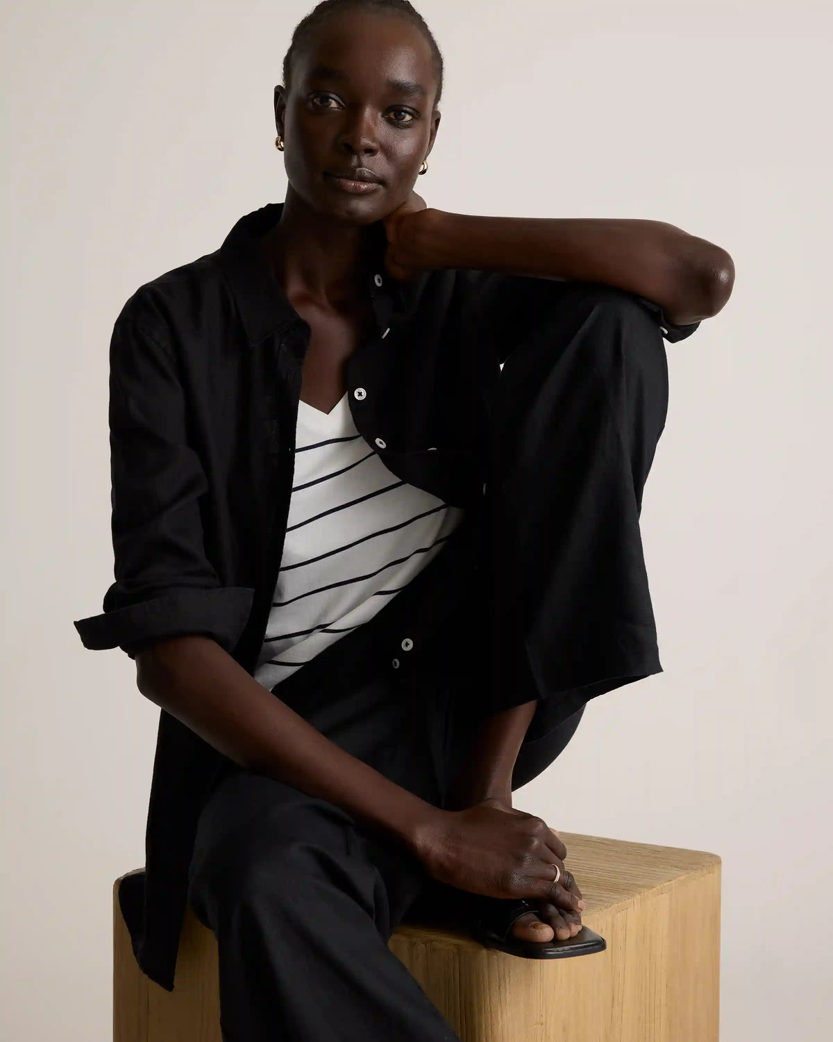 Cotton Modal V-Neck Tee
