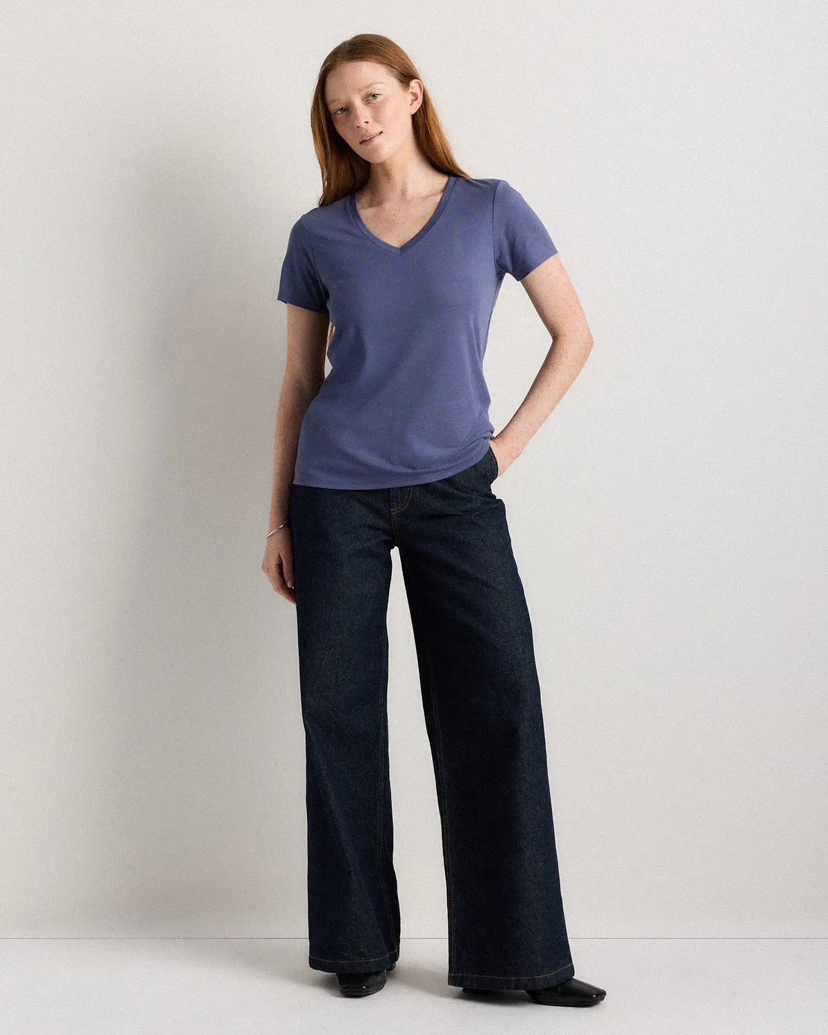 Cotton Modal V-Neck Tee