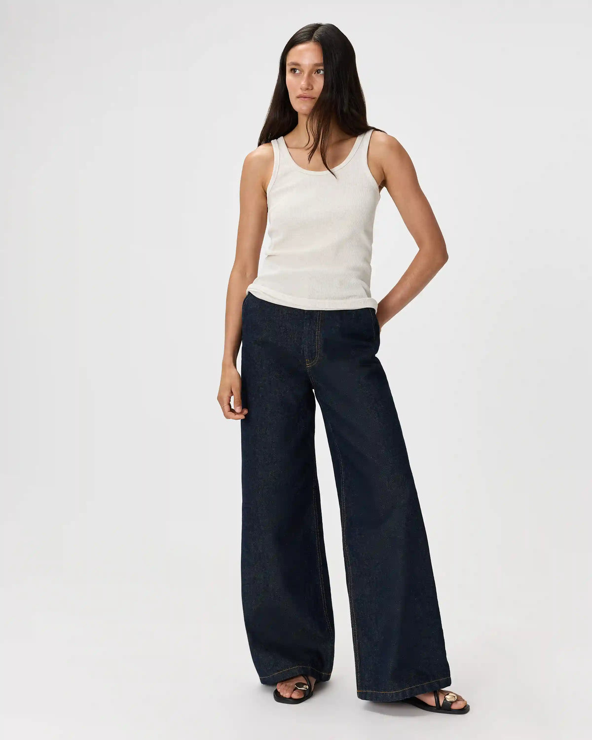 Organic Cotton Micro-Rib Scoop Neck Tank