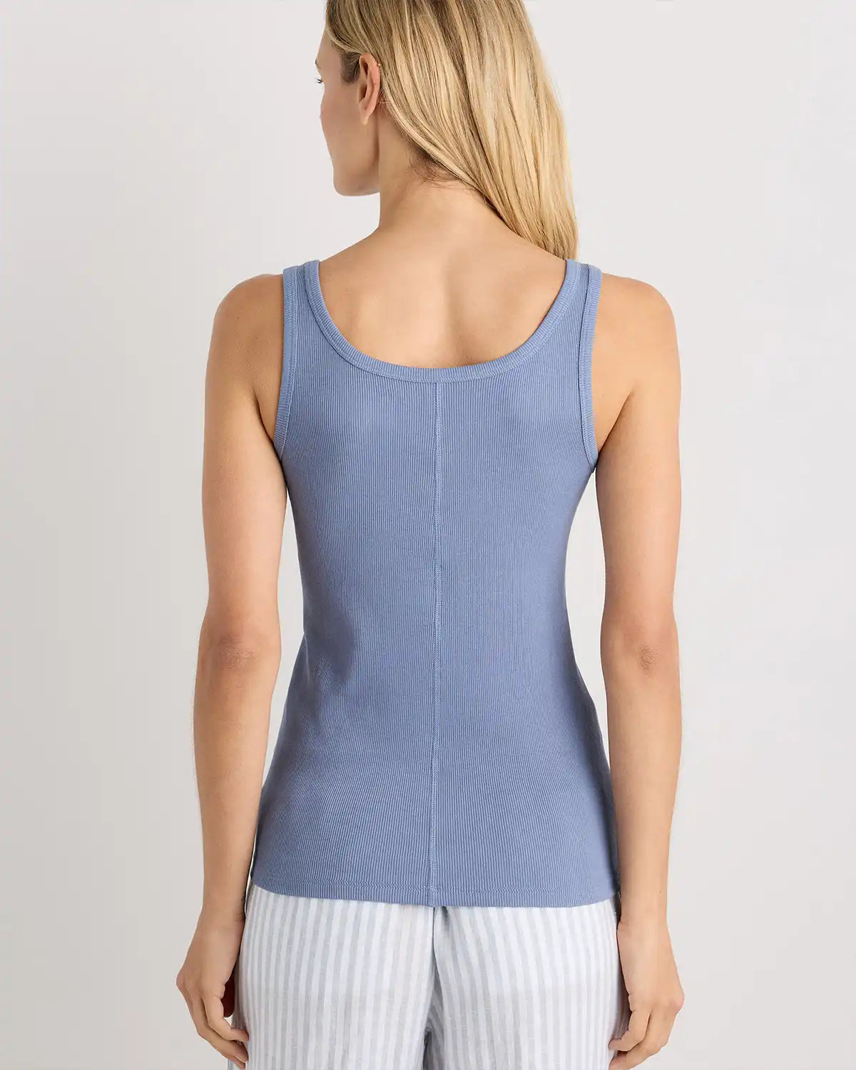 Organic Cotton Micro-Rib Scoop Neck Tank