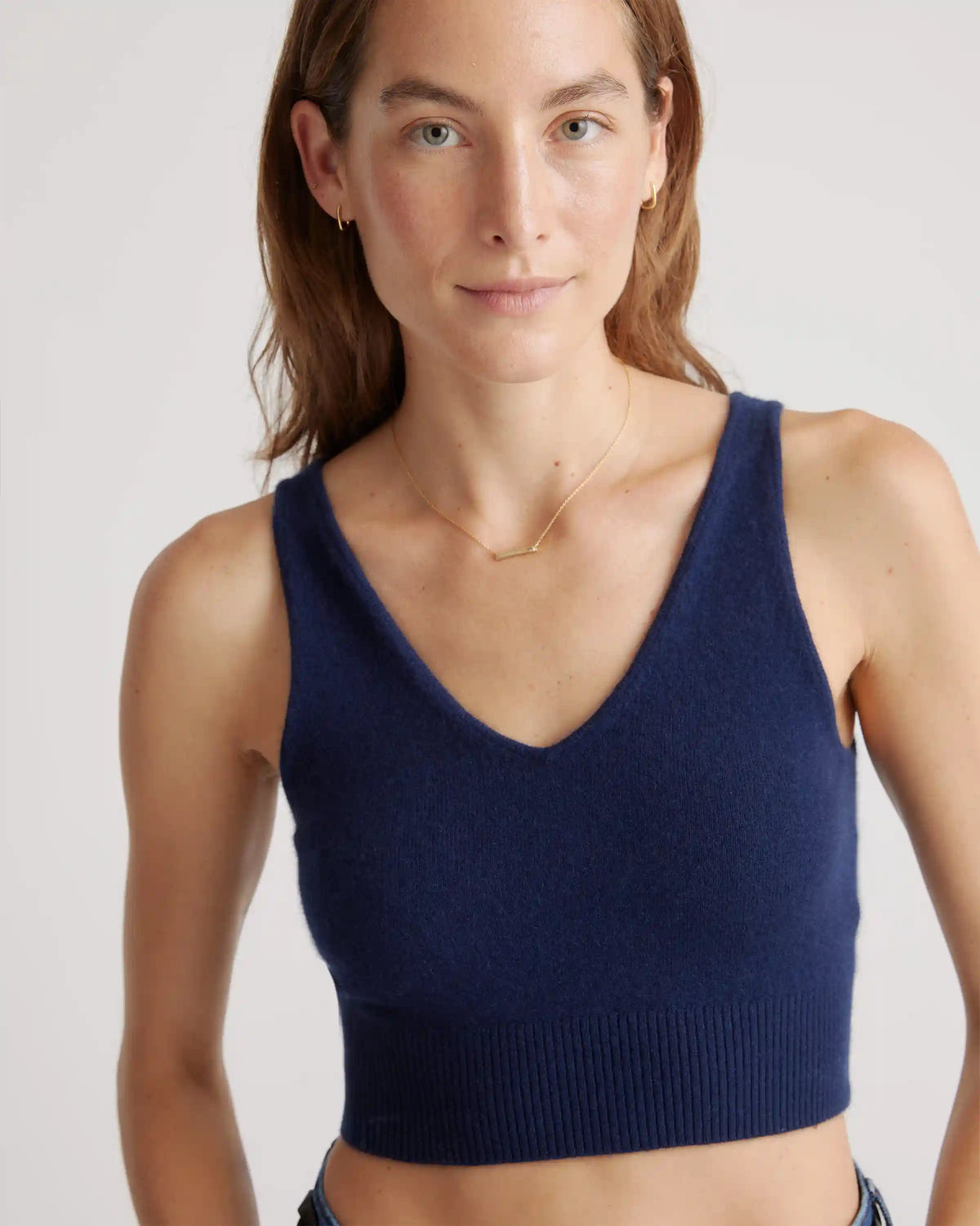 Mongolian Spring Cashmere Cropped Tank