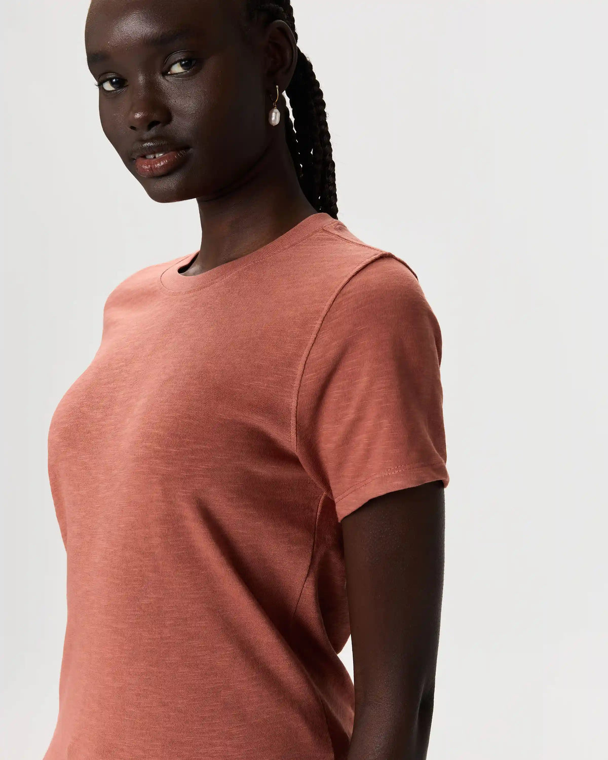 100% Organic Cotton Slub Crewneck Tee