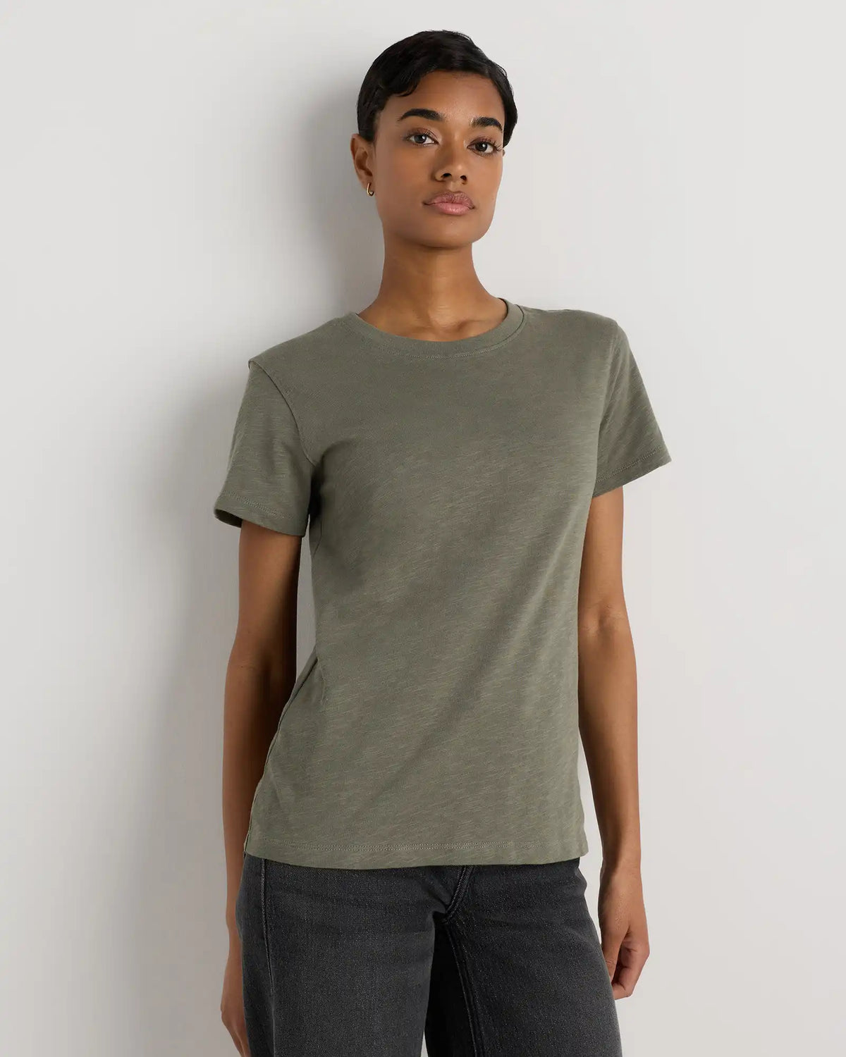 100% Organic Cotton Slub Crewneck Tee