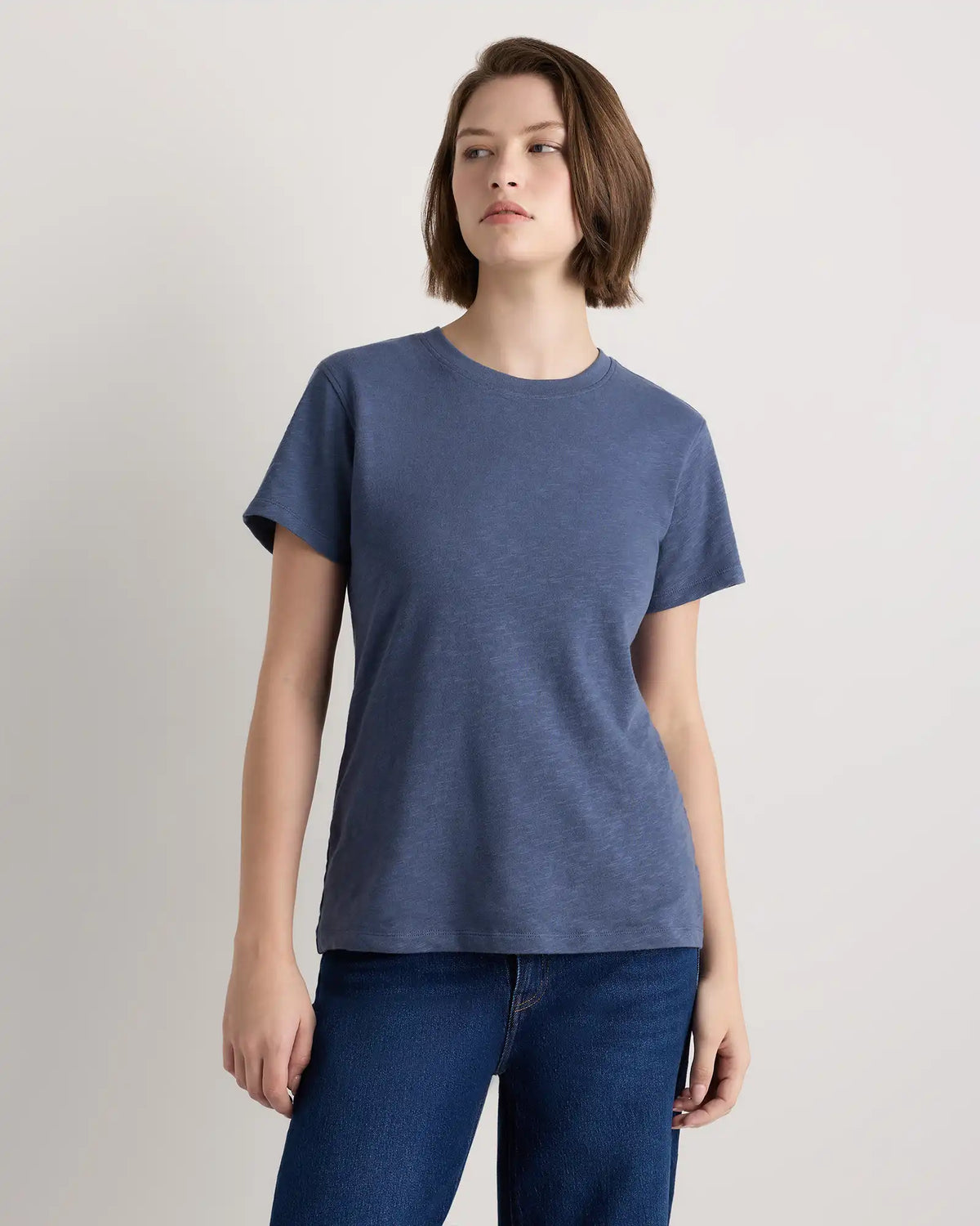 100% Organic Cotton Slub Crewneck Tee