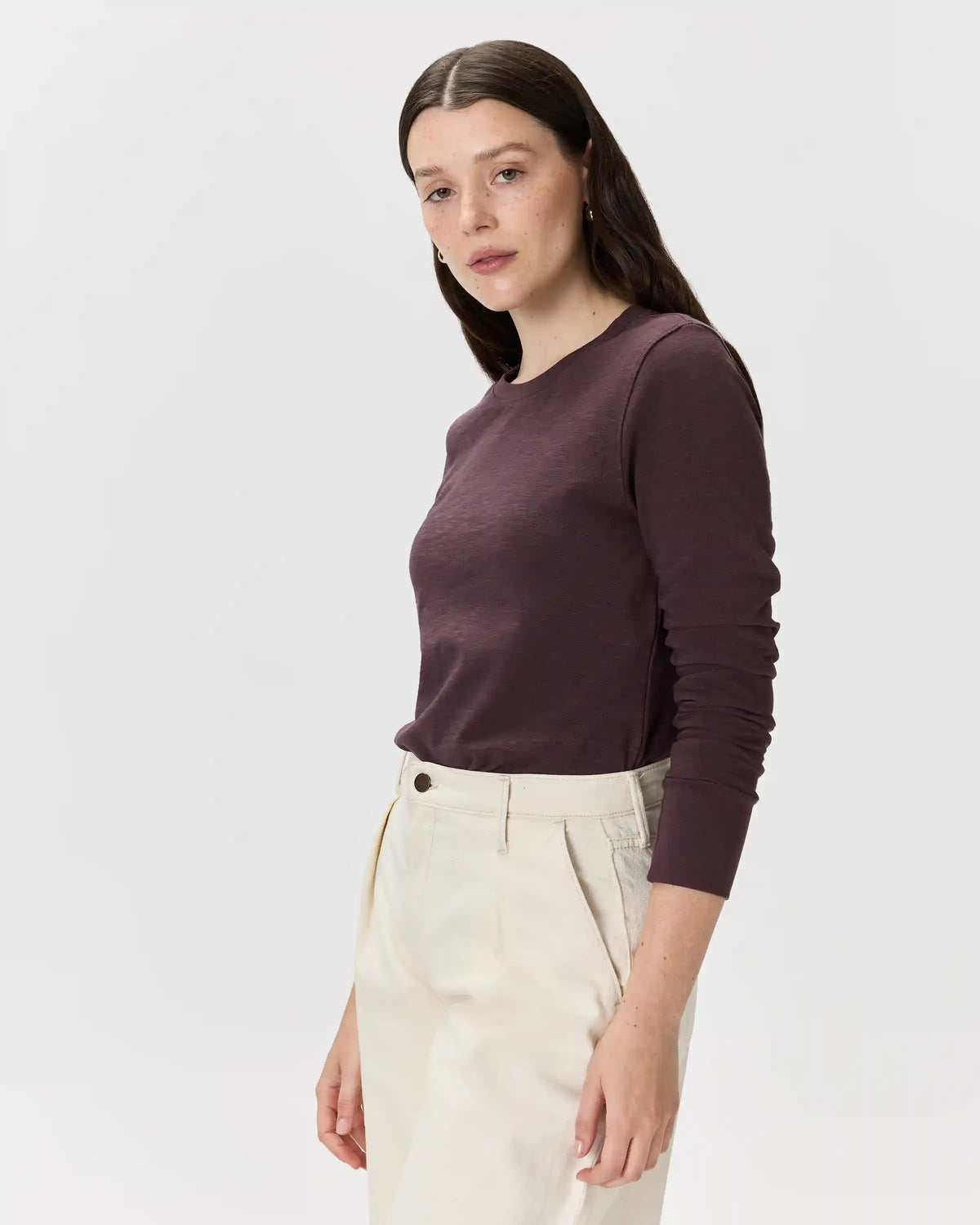 100% Organic Cotton Slub Long Sleeve Tee