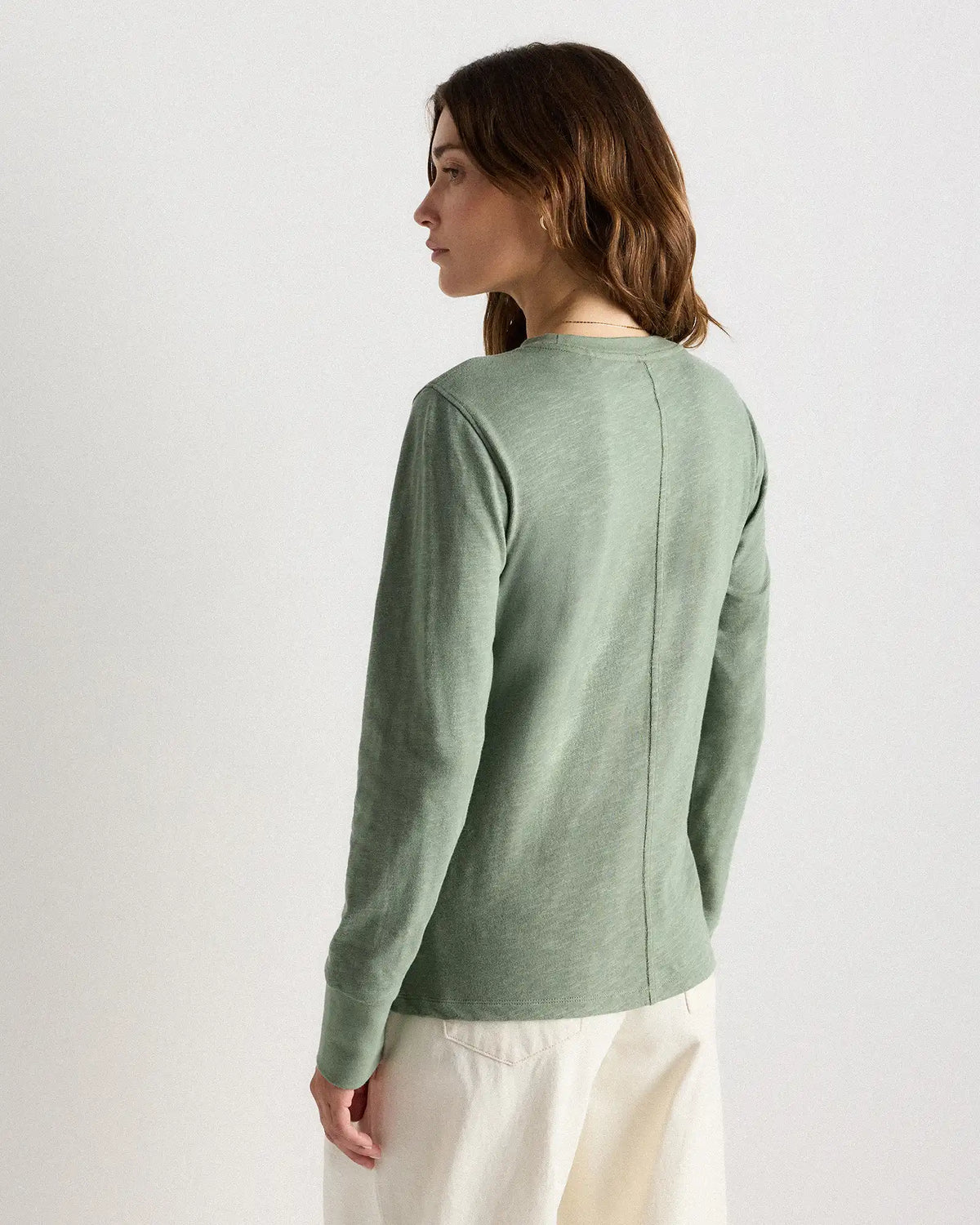 100% Organic Cotton Slub Long Sleeve Tee