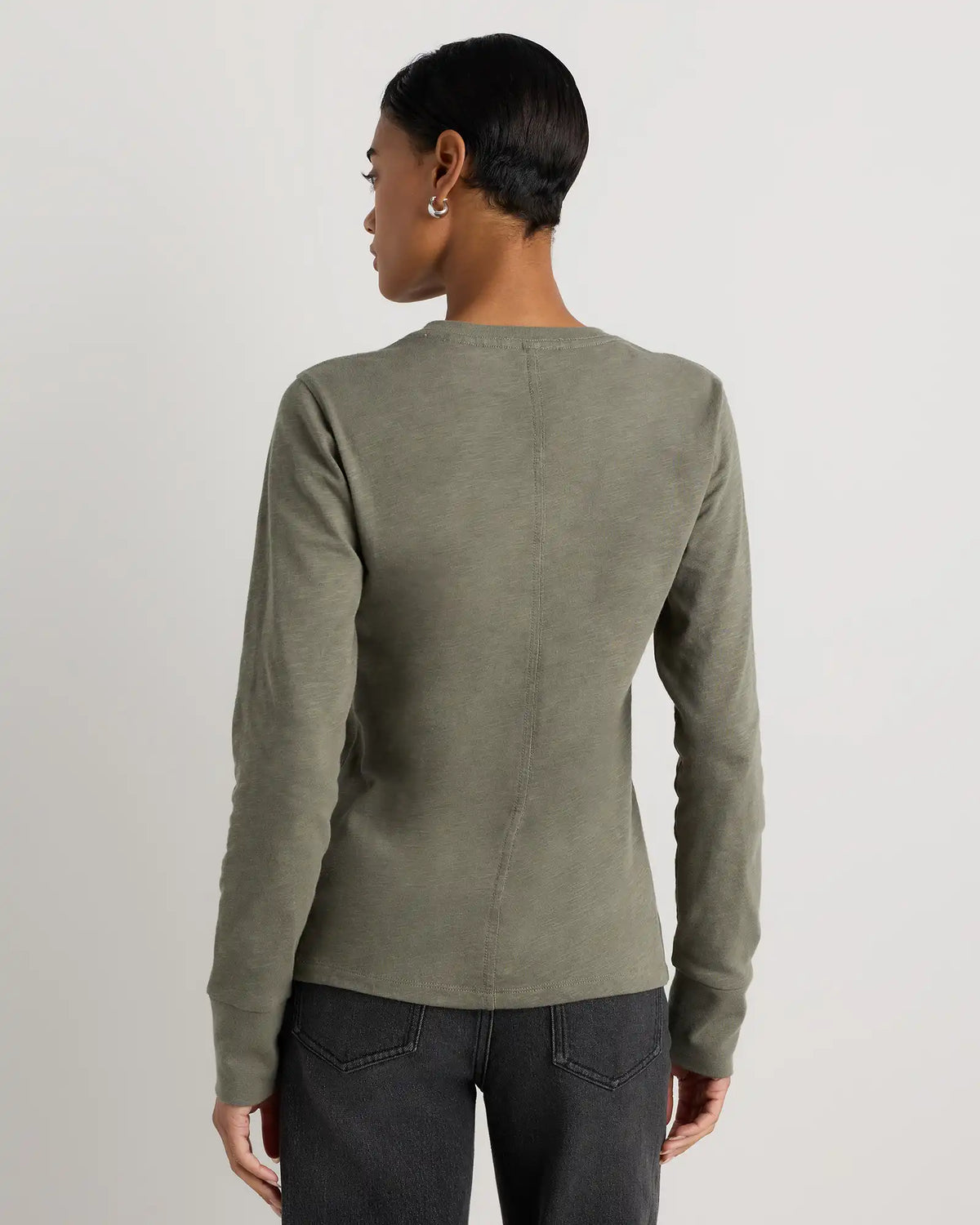 100% Organic Cotton Slub Long Sleeve Tee