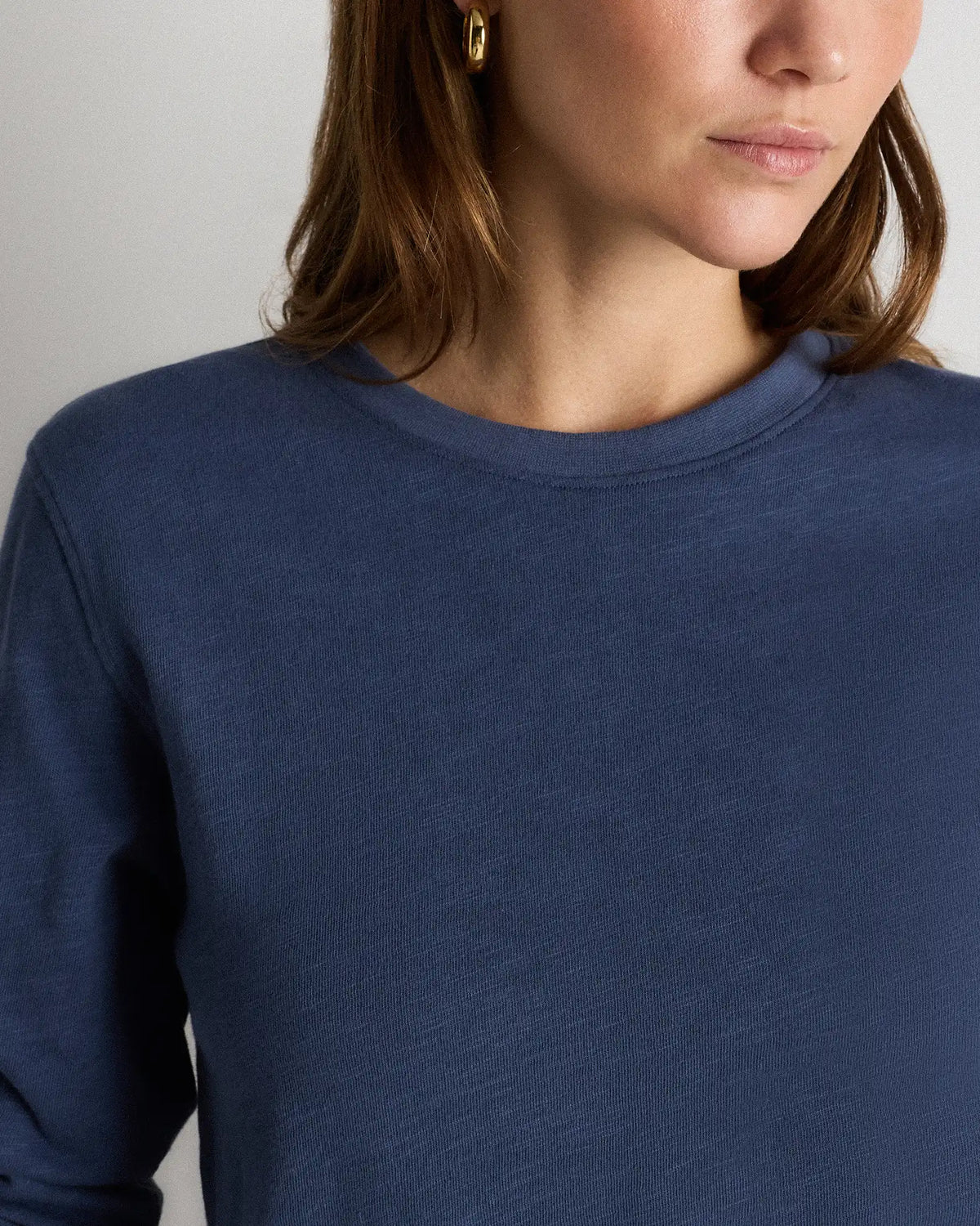 100% Organic Cotton Slub Long Sleeve Tee