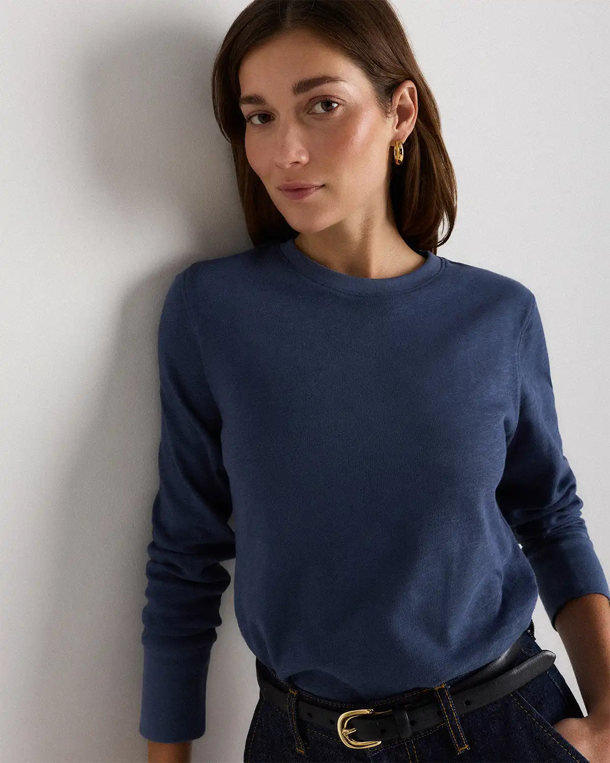 100% Organic Cotton Slub Long Sleeve Tee