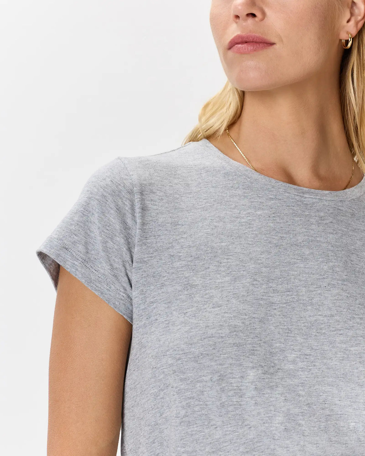 Cotton Modal Crew Neck Swing Tee