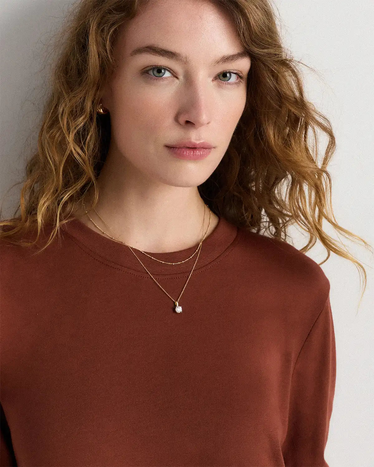 Cotton Modal Relaxed Long Sleeve Tee