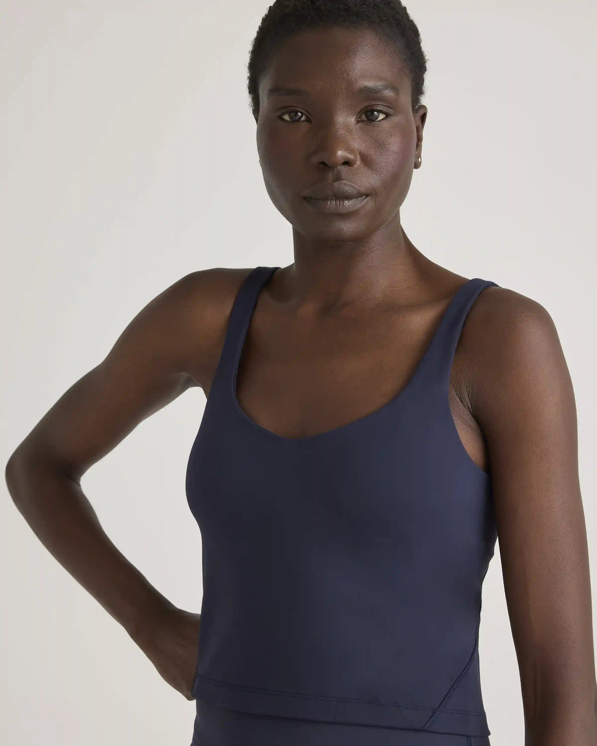 Ultra-Form V-Neck Cropped Tank