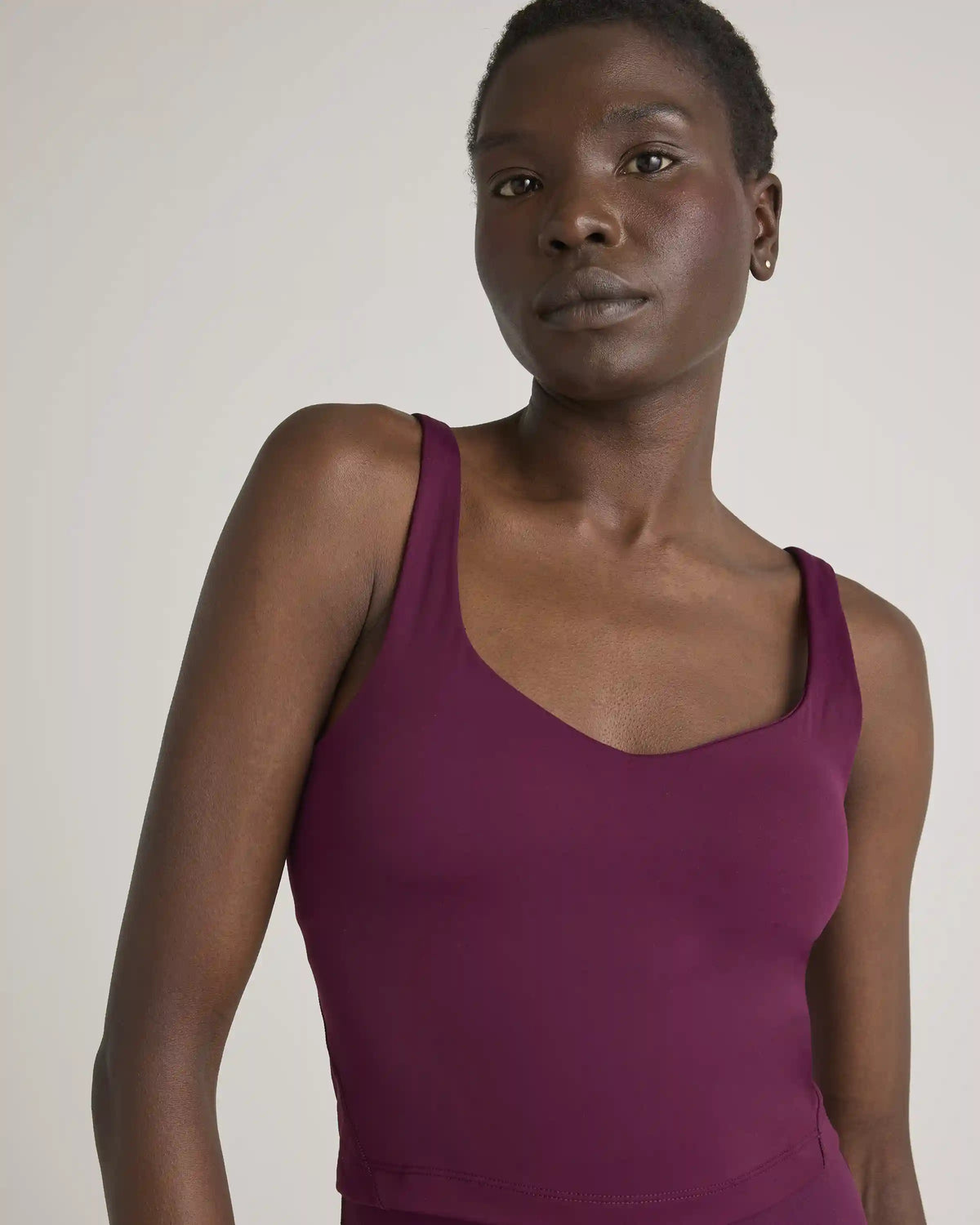 Ultra-Form V-Neck Cropped Tank