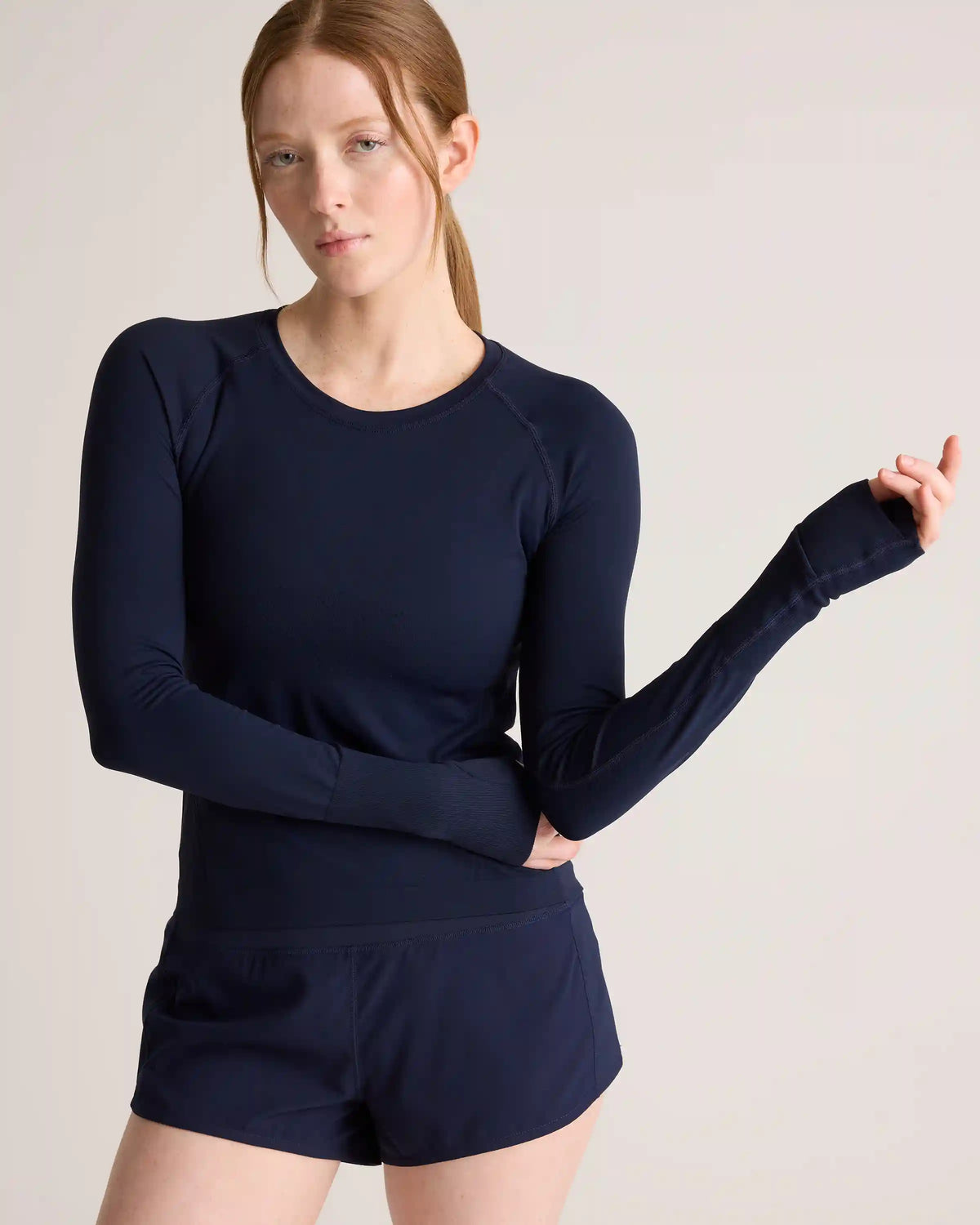 Seamless Waist-Length Long Sleeve Top