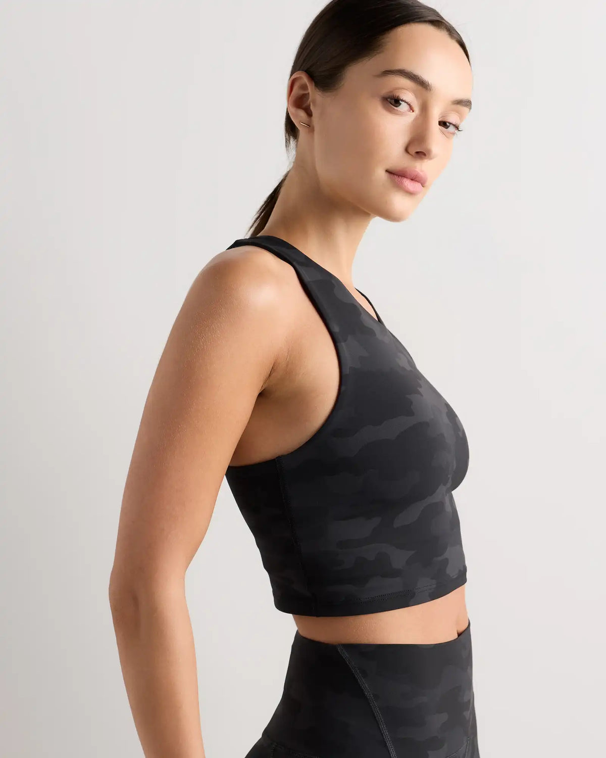 Ultra-Form High-Neck Cropped Tank