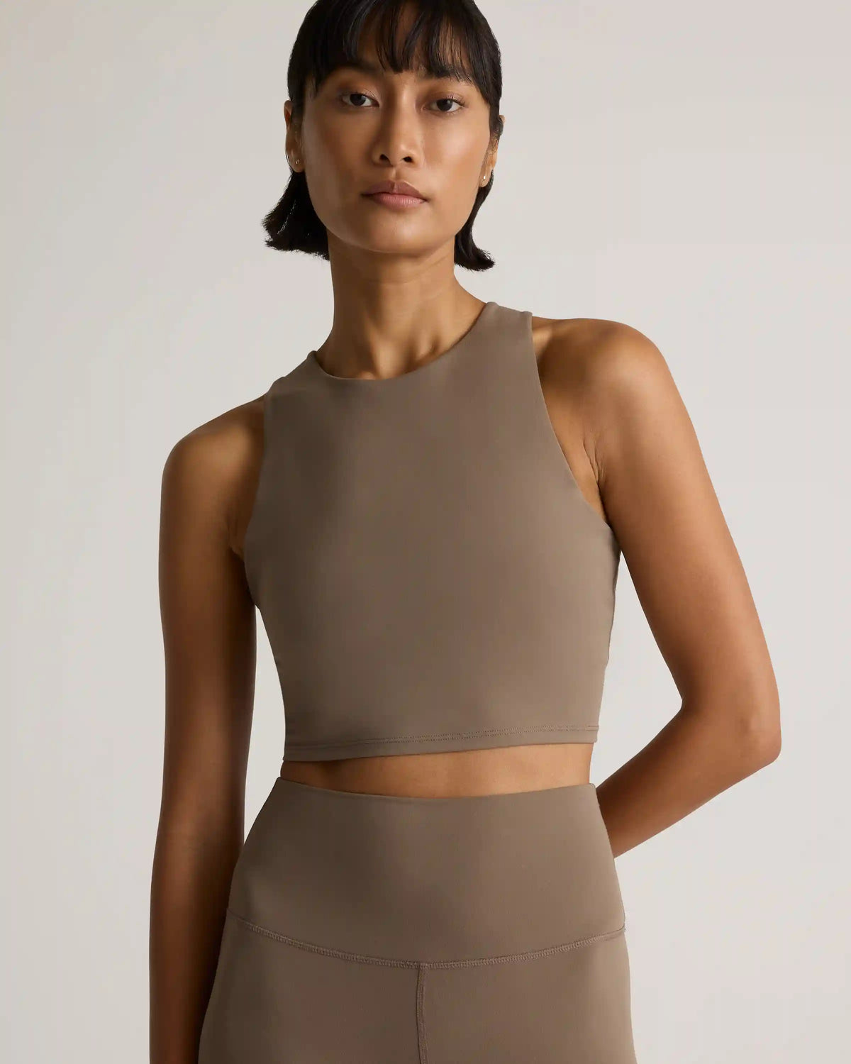 Ultra-Form High-Neck Cropped Tank