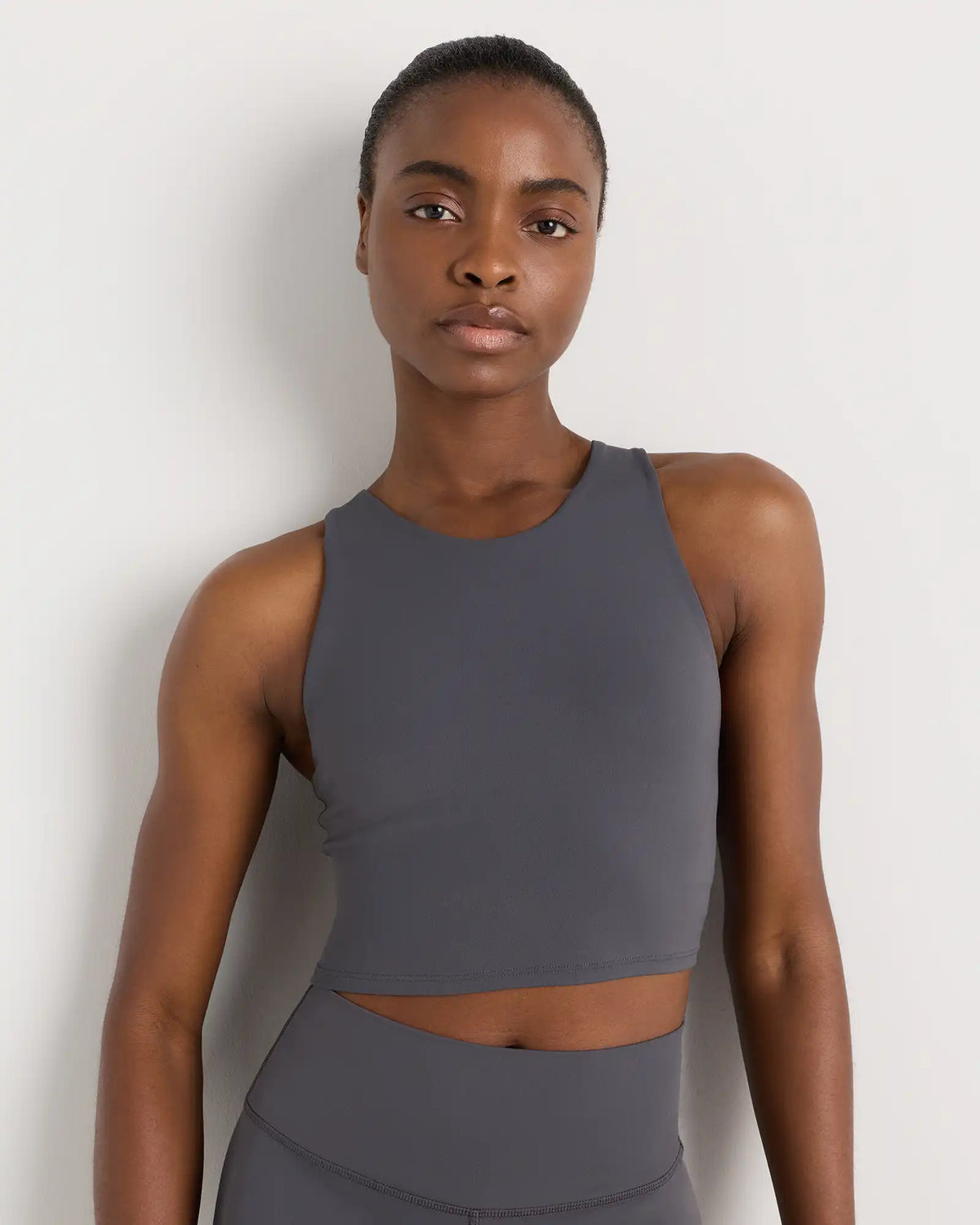 Ultra-Form High-Neck Cropped Tank