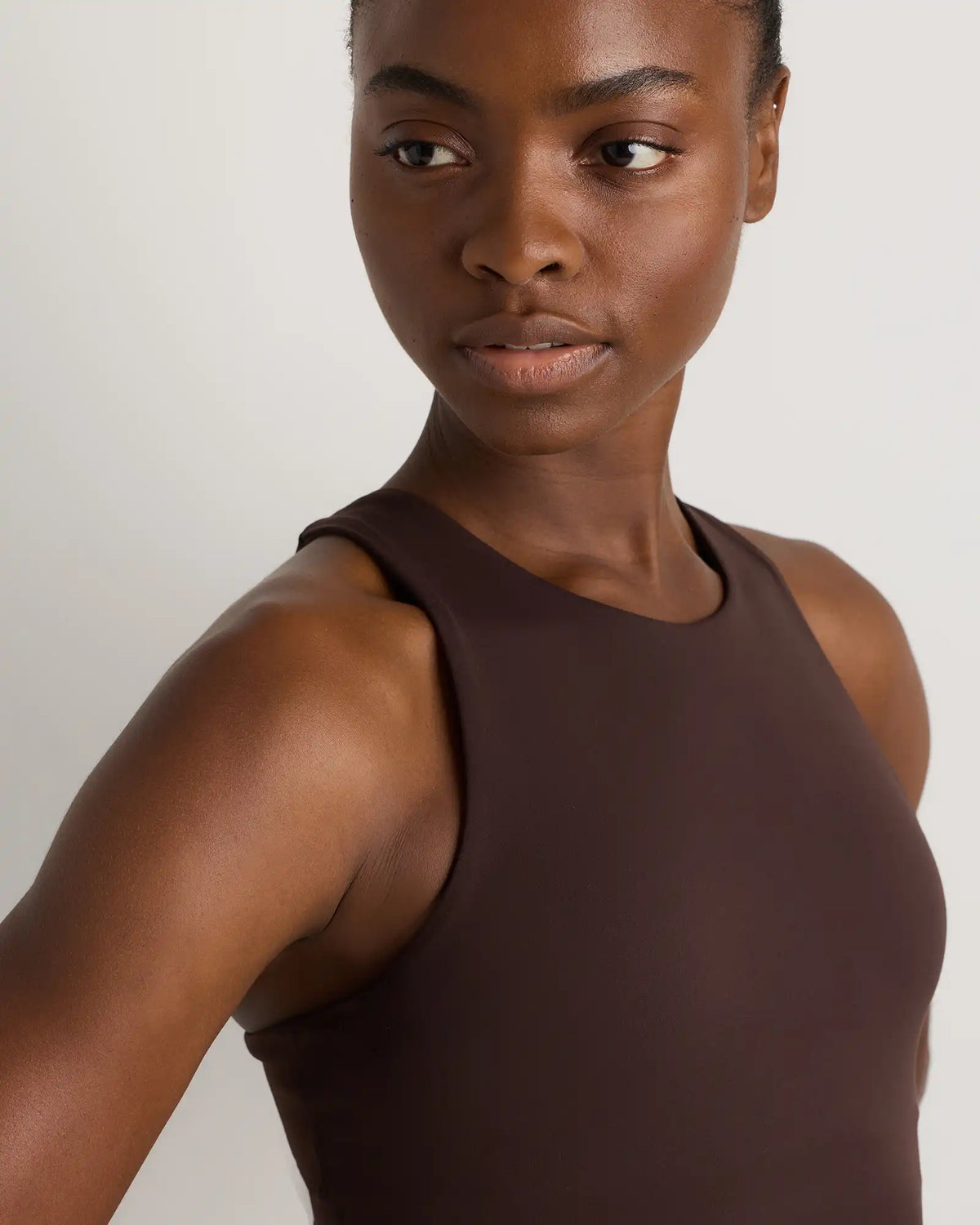 Ultra-Form High-Neck Cropped Tank