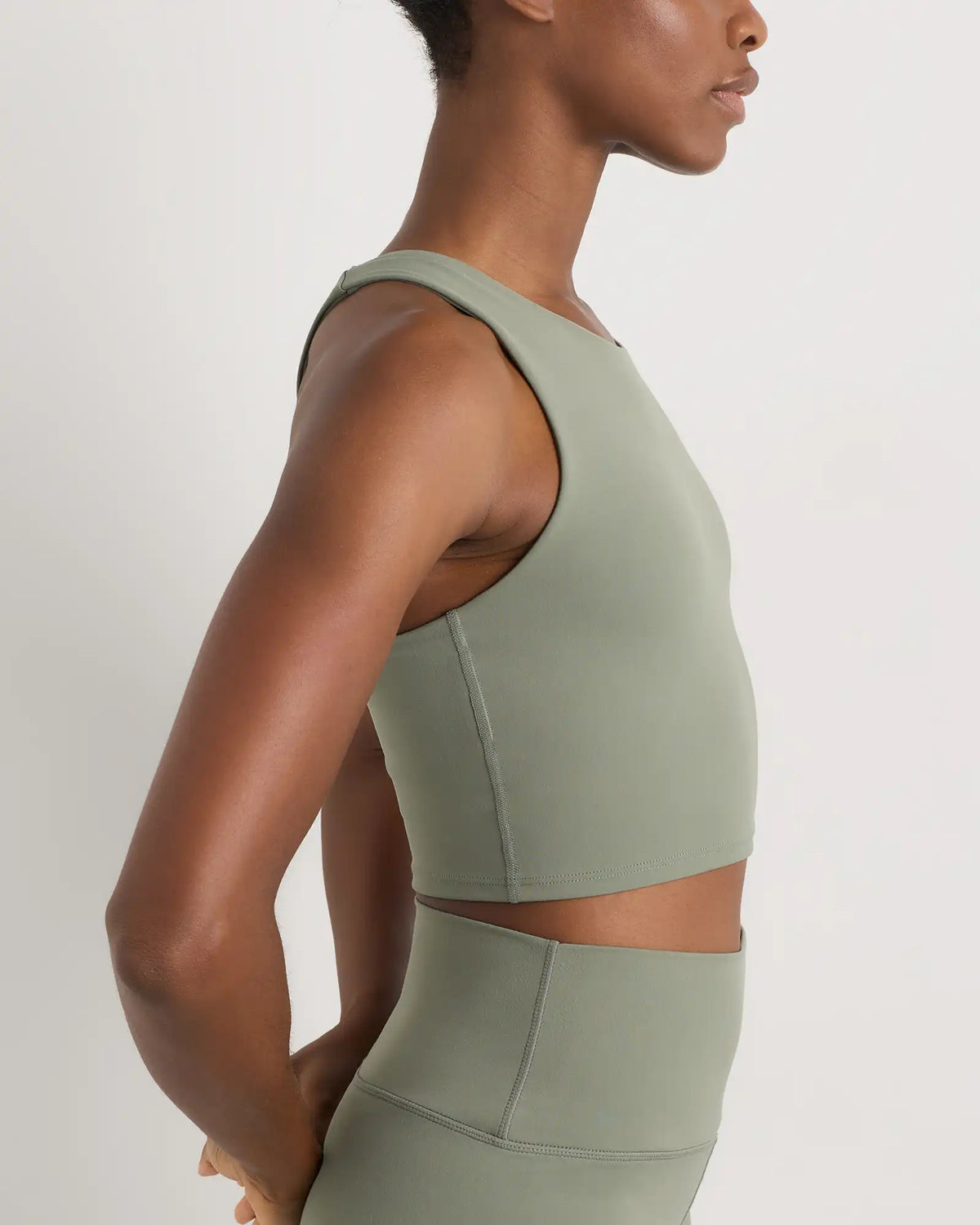 Ultra-Form High-Neck Cropped Tank