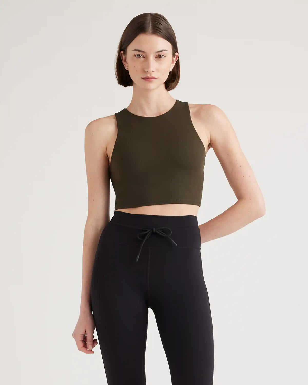 Ultra-Form High-Neck Cropped Tank