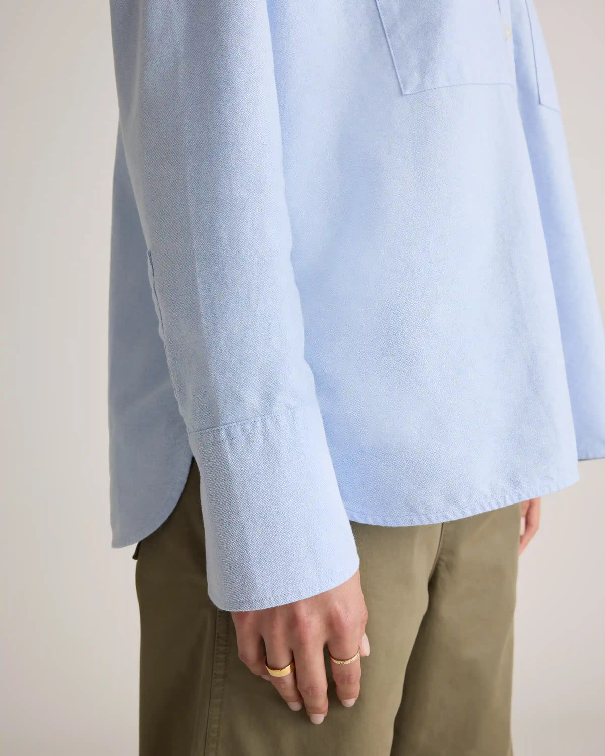Organic Cotton Boxy Oxford Shirt