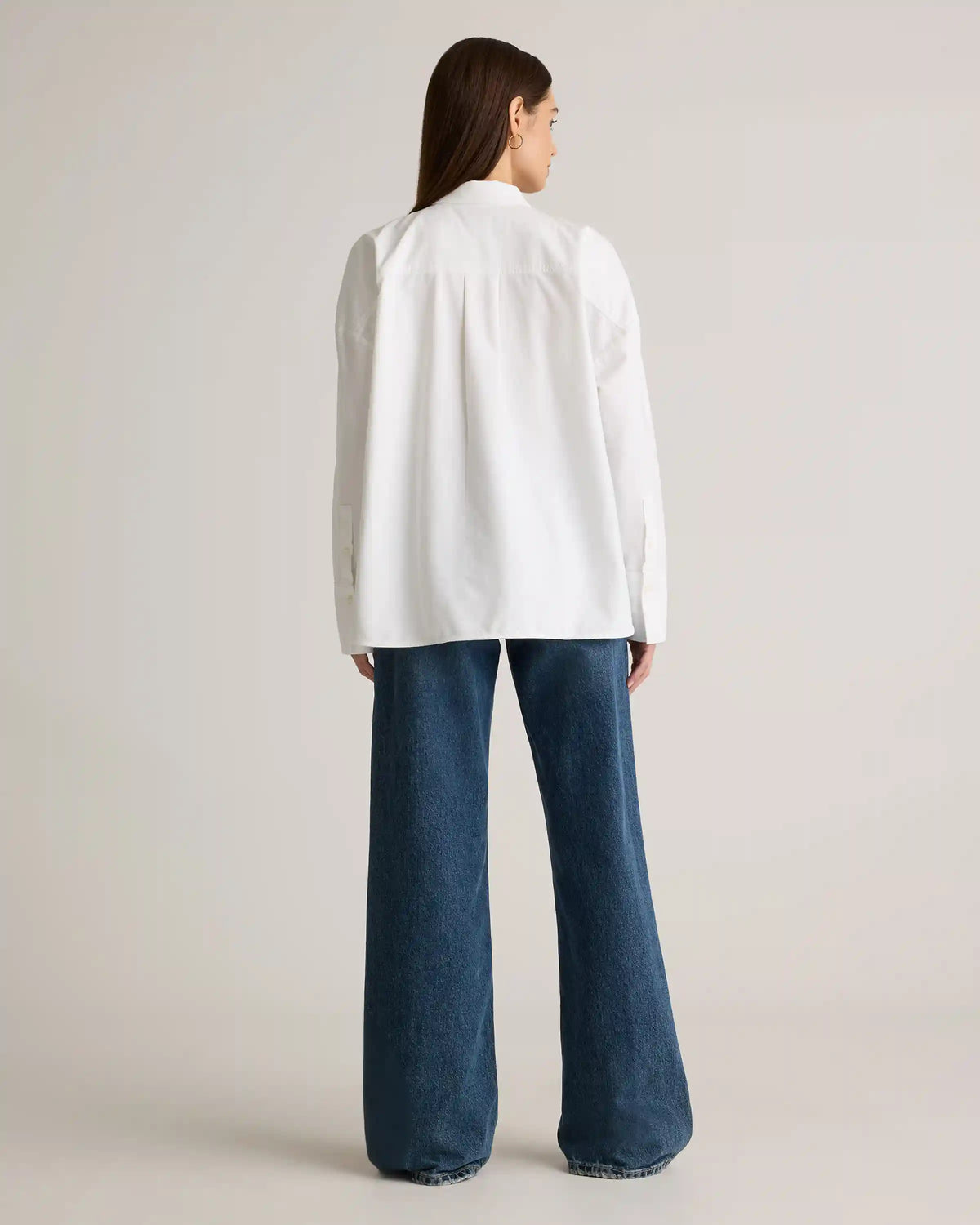 Organic Cotton Boxy Oxford Shirt