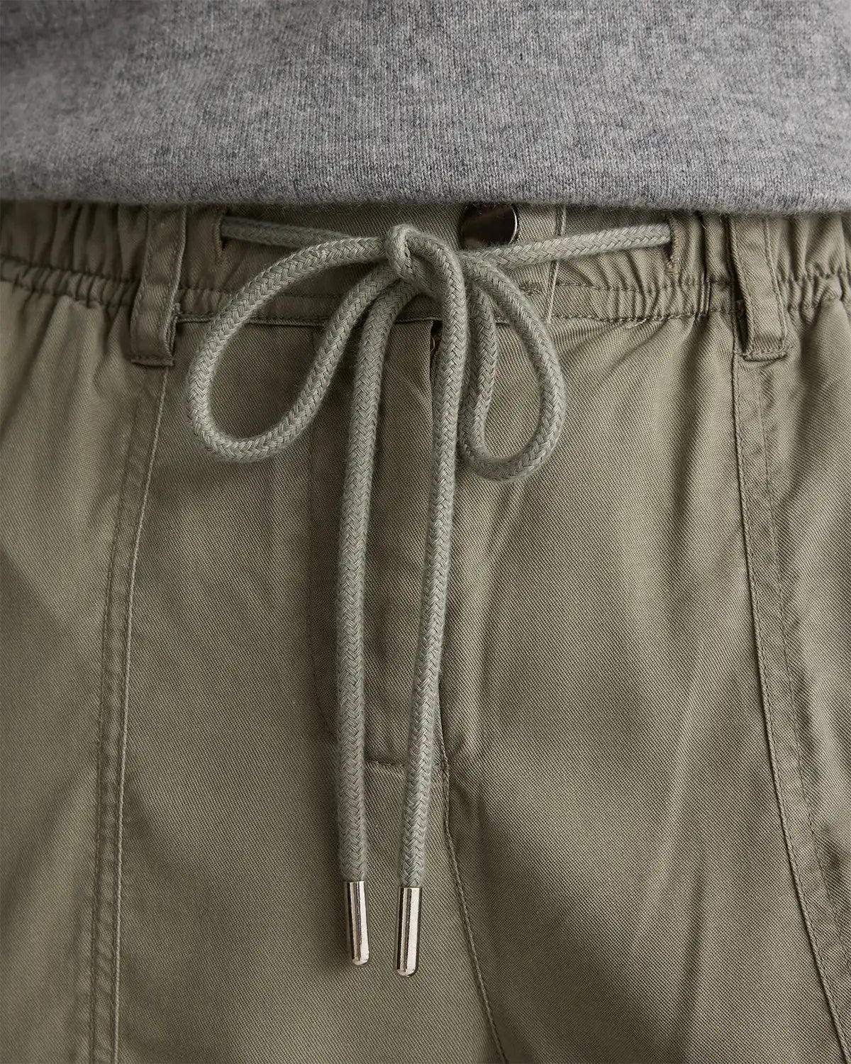 Vintage Wash Tencel Drawstring Cargo Pants