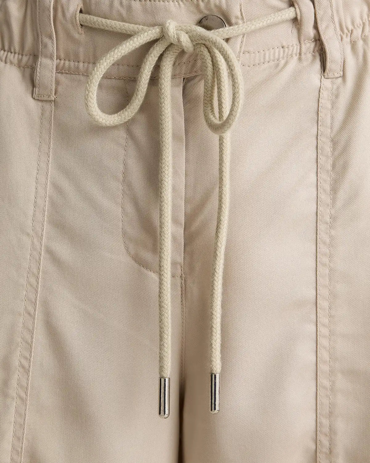 Vintage Wash Tencel Drawstring Cargo Pants