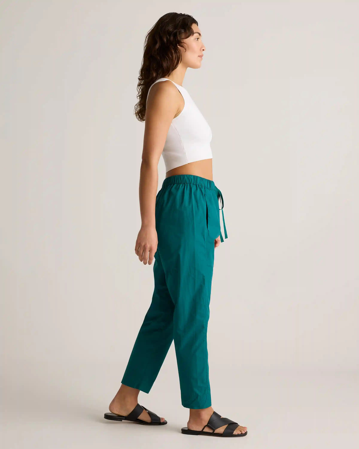 100% Organic Cotton Poplin Pull-On Pants