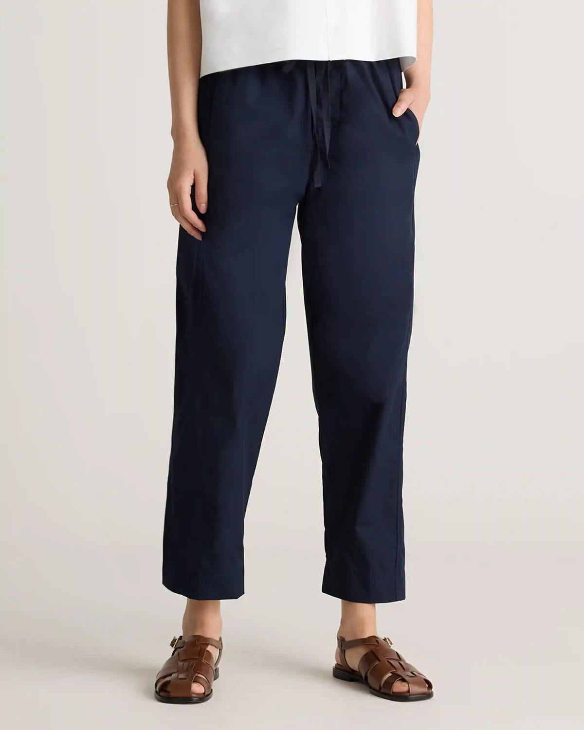 100% Organic Cotton Poplin Pull-On Pants