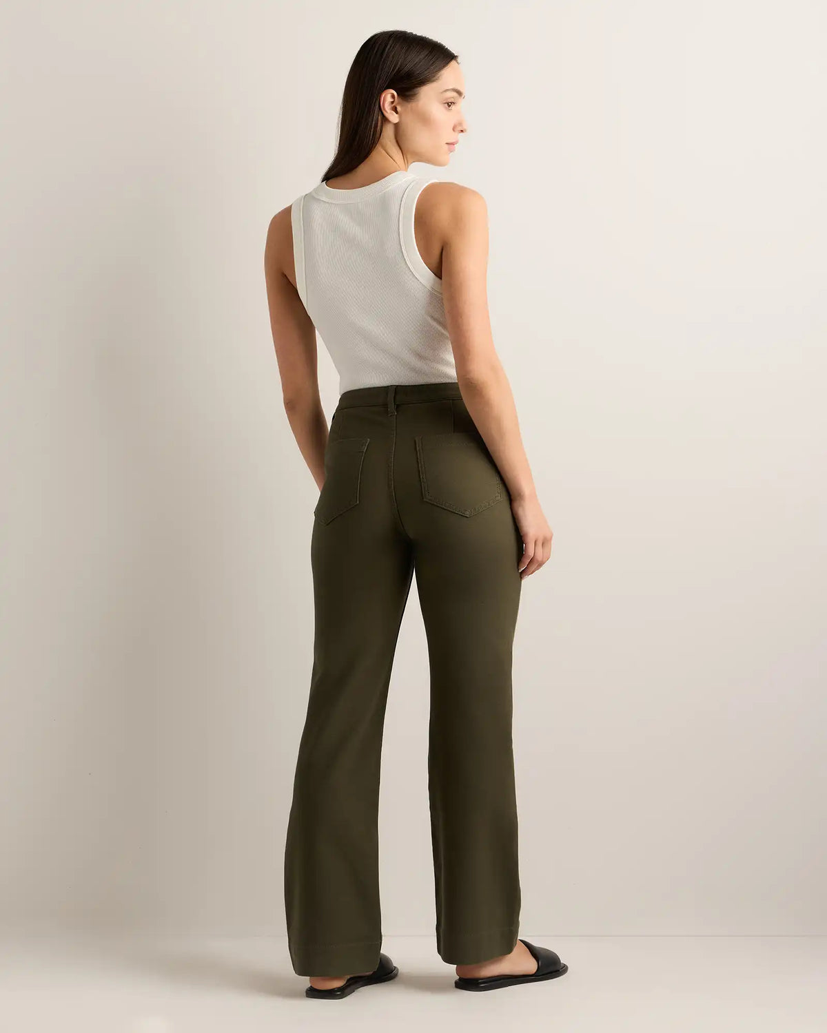 French Terry Wide Leg Pants