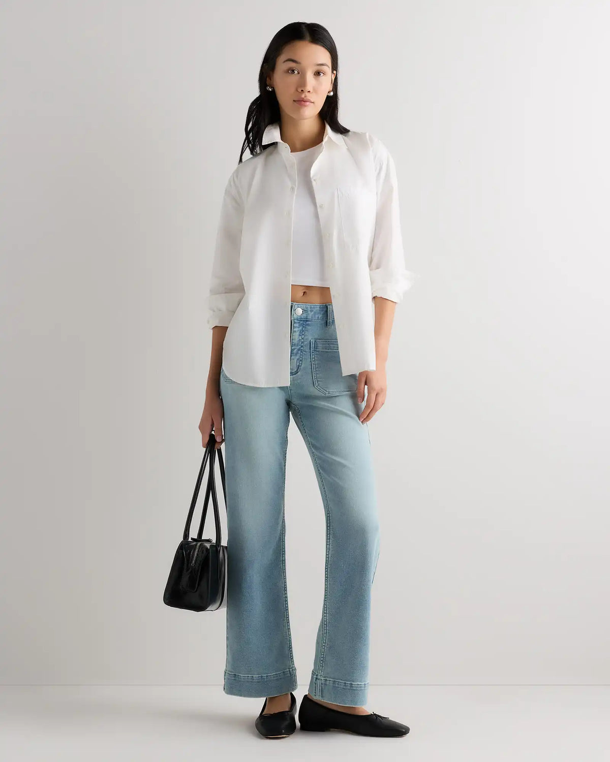 French Terry Wide Leg Pants