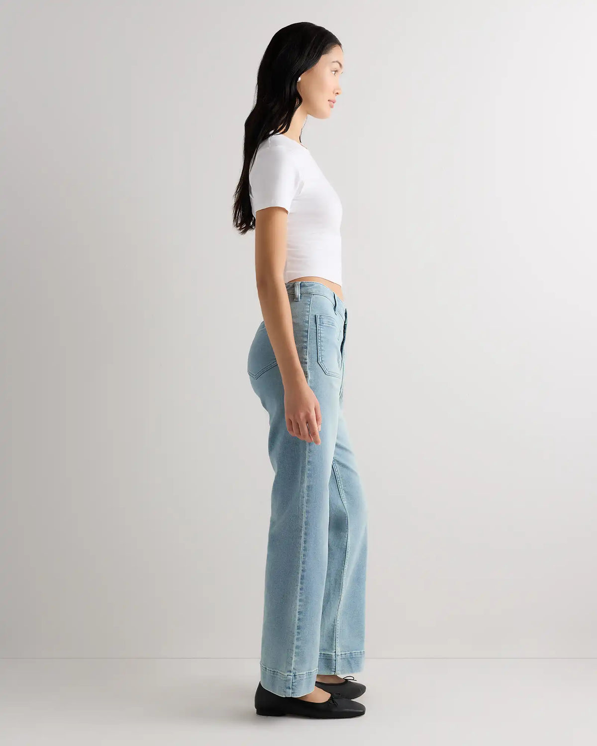 French Terry Wide Leg Pants