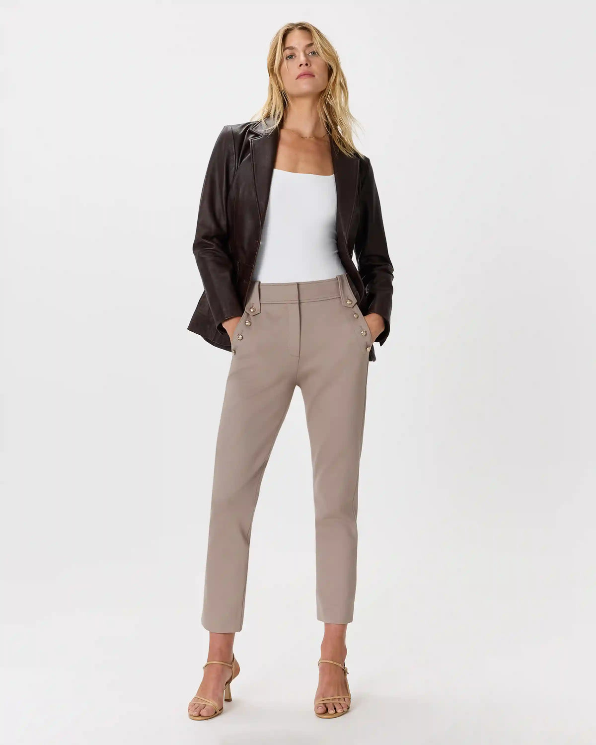 Ultra-Stretch Ponte Straight Leg Mariner Pants