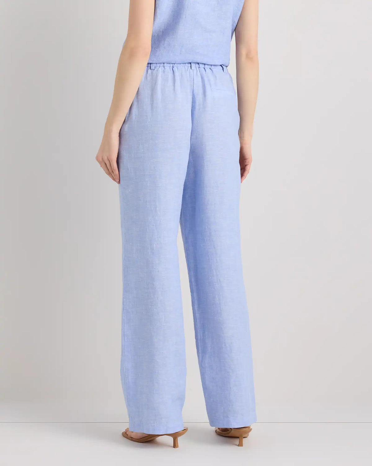 100% European Linen Pleated Trouser