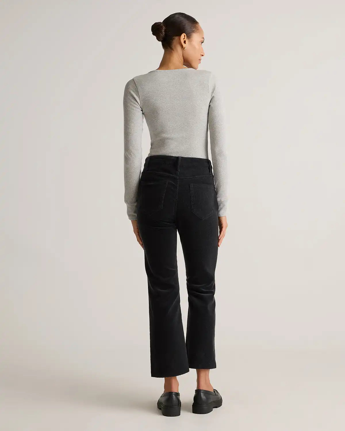Organic Stretch Corduroy Kick Flare Pants