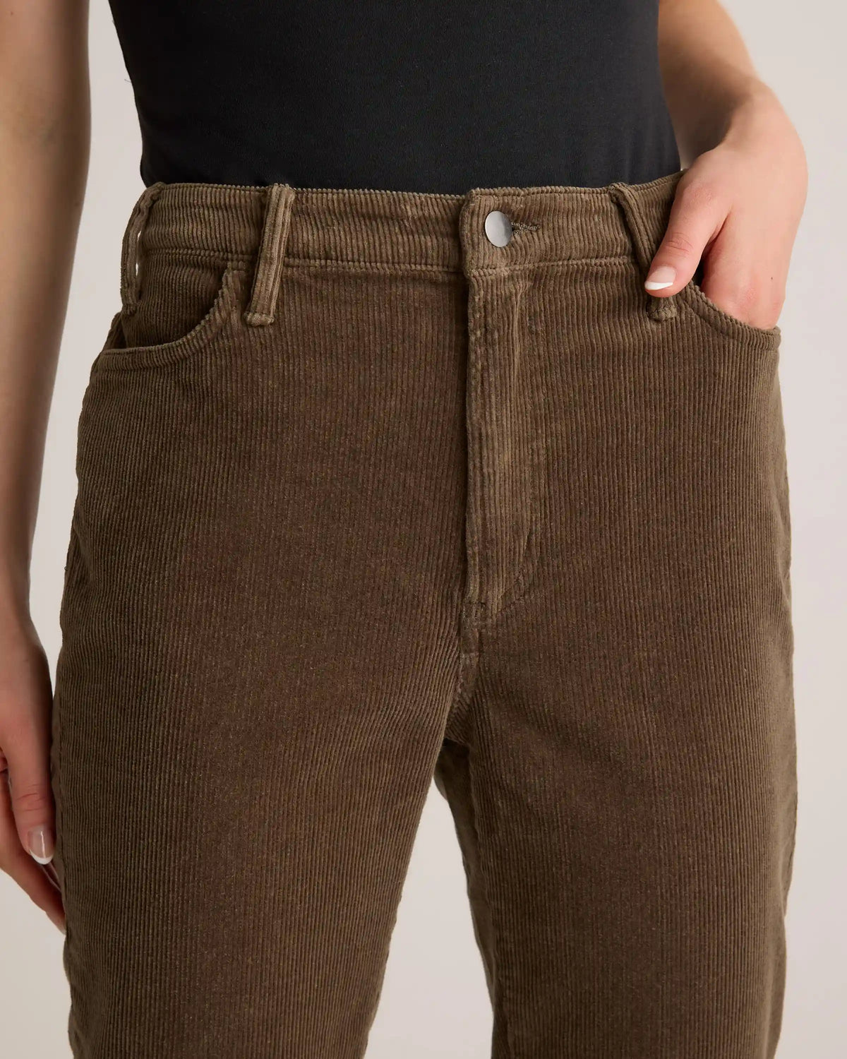 Organic Stretch Corduroy Kick Flare Pants
