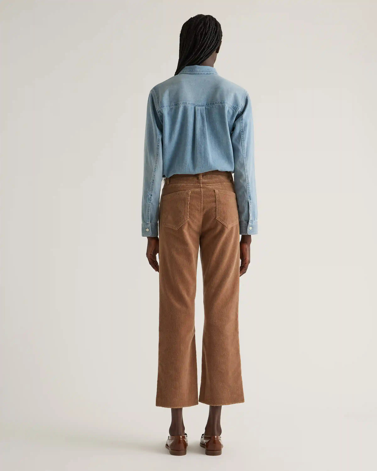Organic Stretch Corduroy Kick Flare Pants