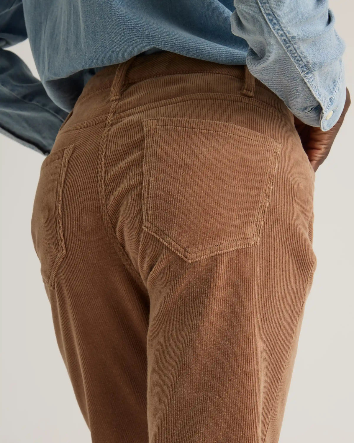 Organic Stretch Corduroy Kick Flare Pants