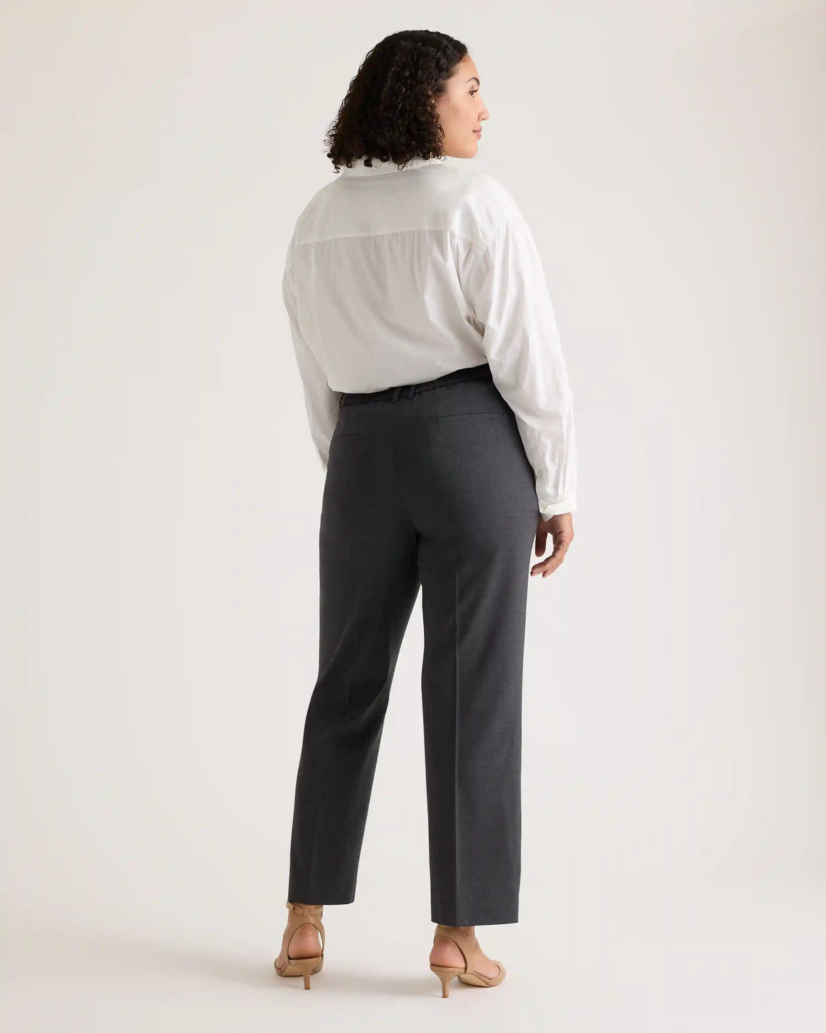 Italian Wool Straight Leg Pants