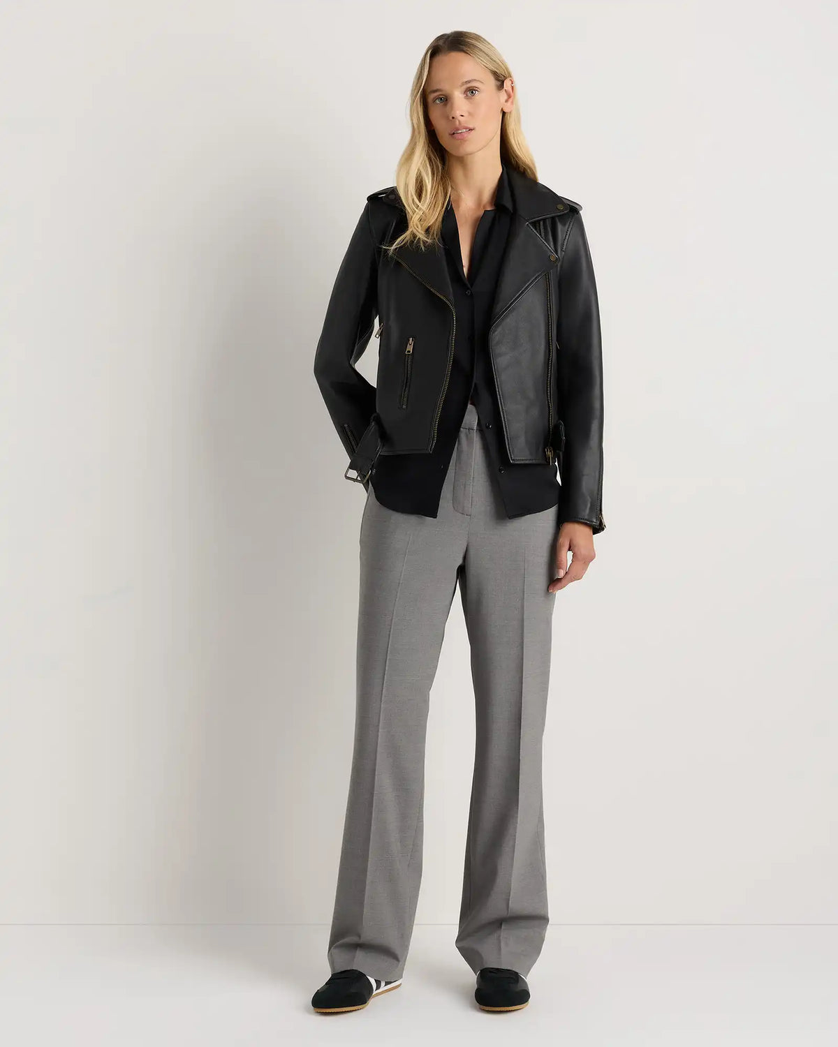 Italian Wool Straight Leg Pants