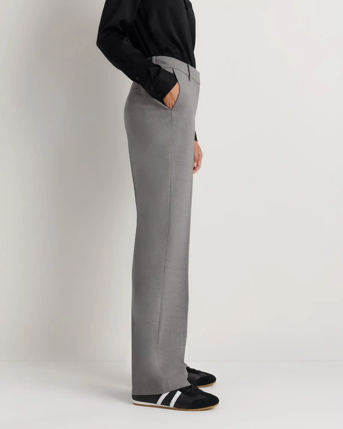 Italian Wool Straight Leg Pants