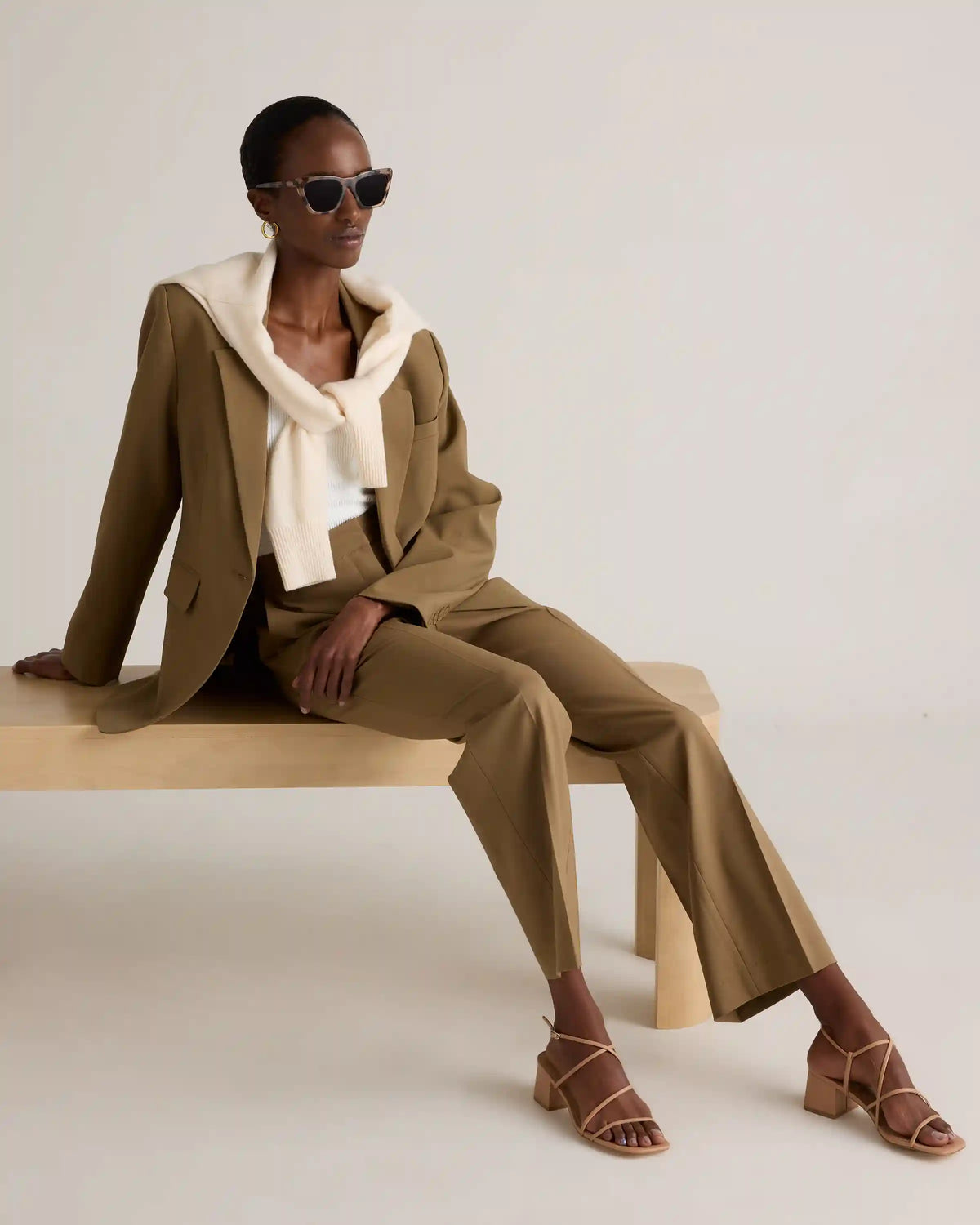 Italian Wool Straight Leg Pants