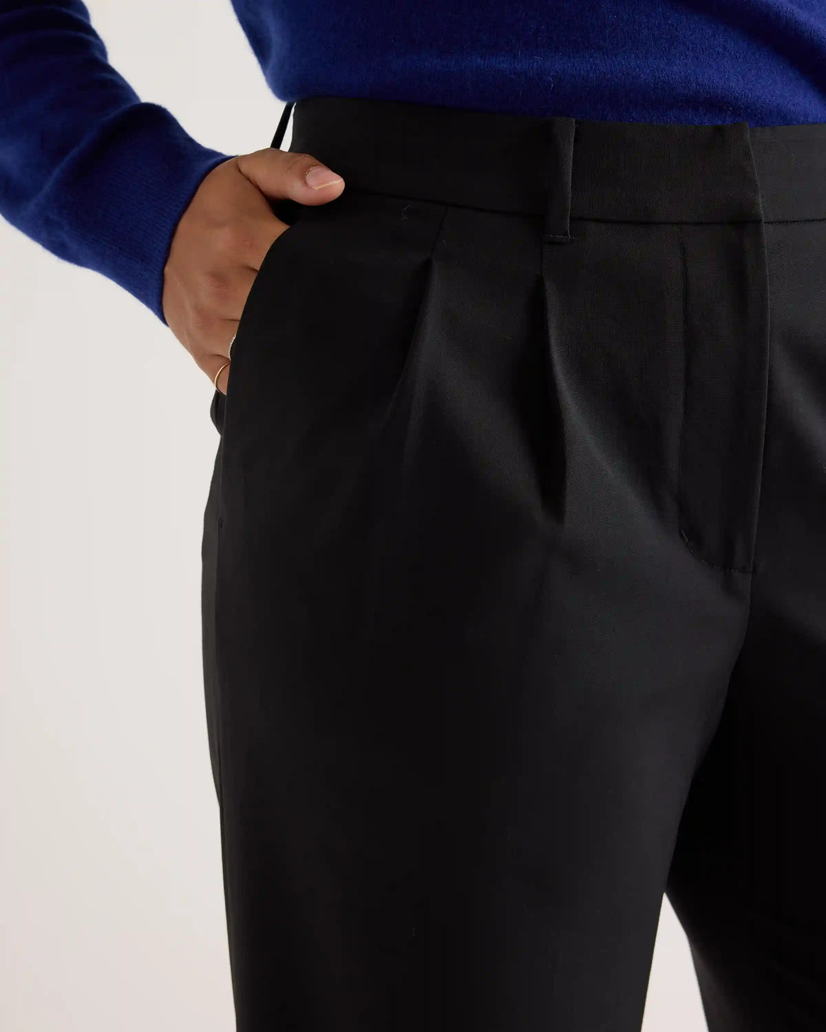 Italian Wool Pleated Trouser