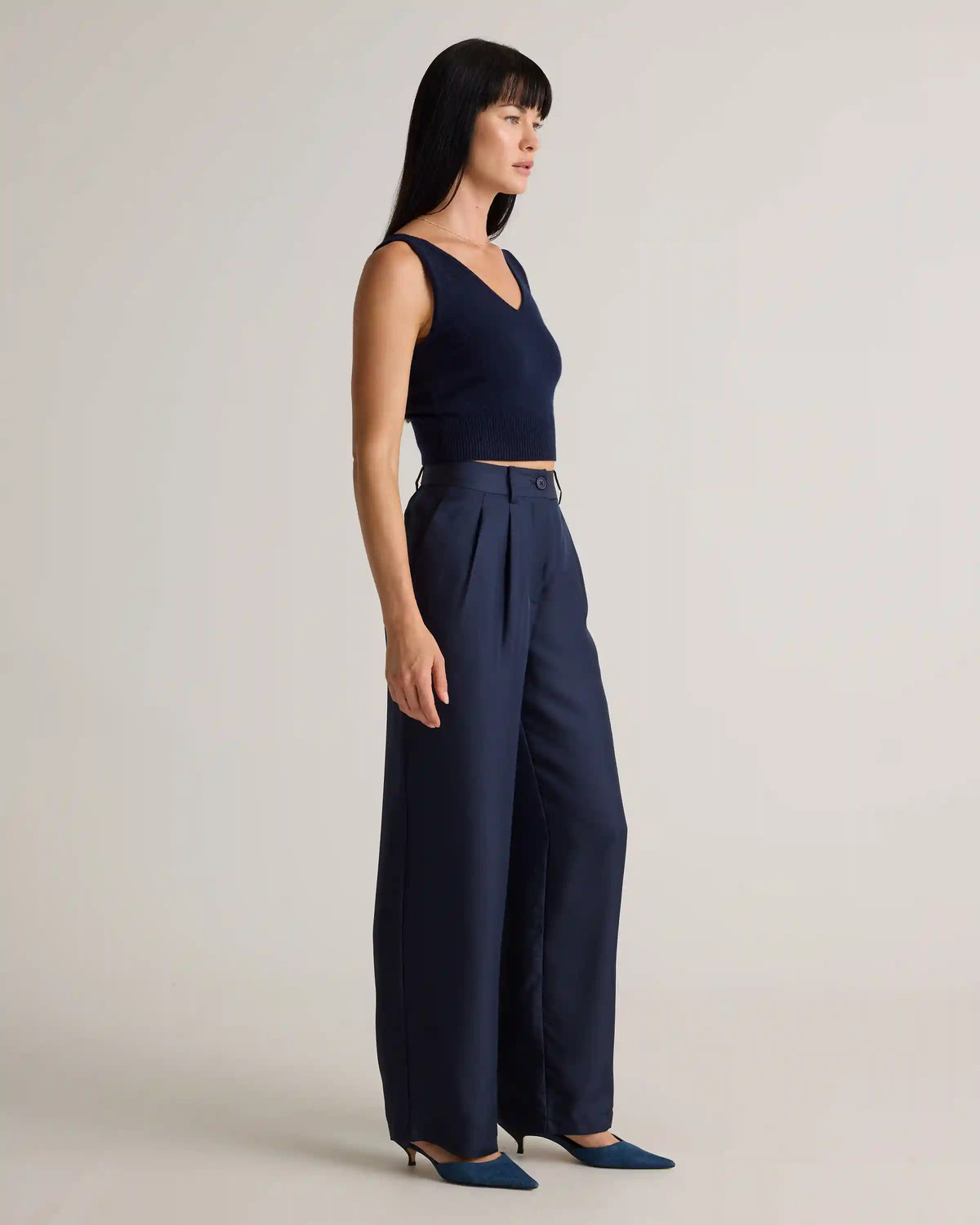 100% Silk Twill Trouser