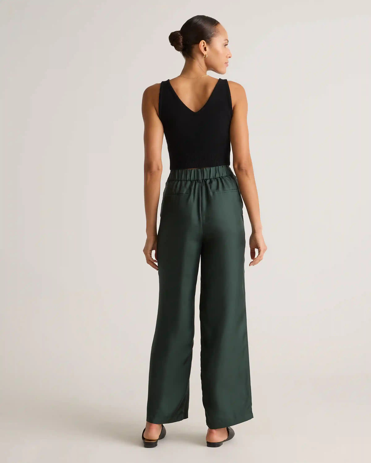 100% Silk Twill Trouser