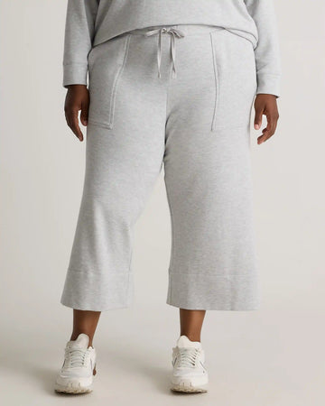 SuperSoft Fleece Cropped Wide Leg Pants