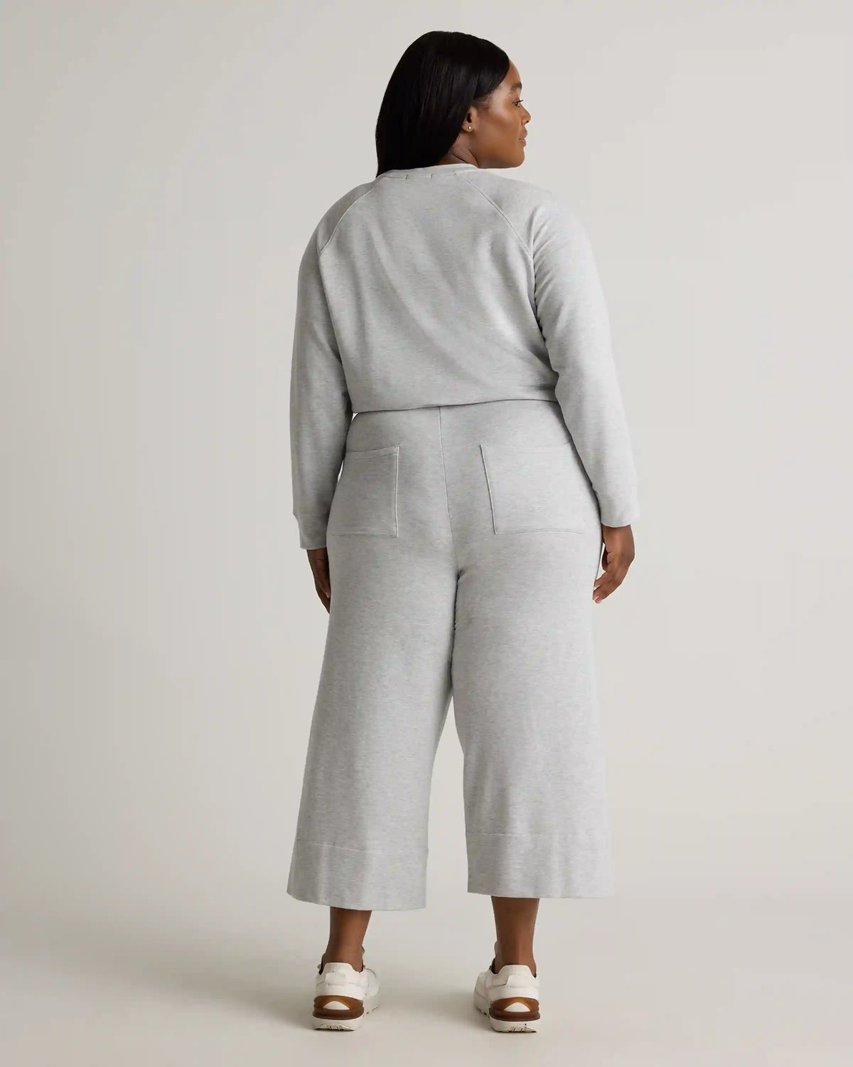 SuperSoft Fleece Cropped Wide Leg Pants